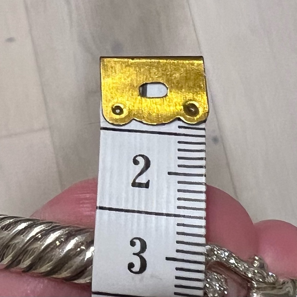 David Yurman cable bracelet w/ diamond clasp Authentic - Picture 5 of 5